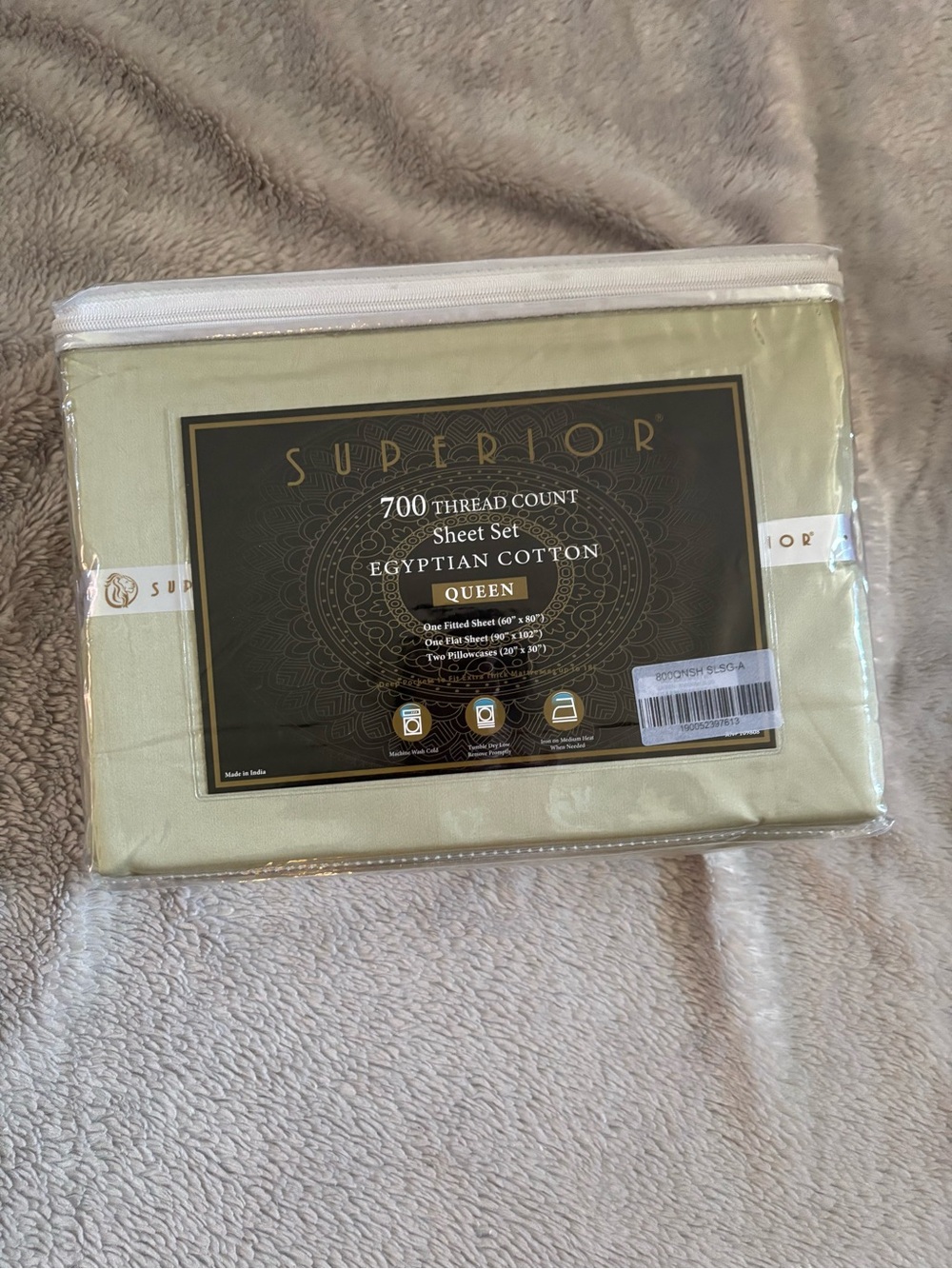 Brand New Superior 700 Thread Count Sheet Set 100% Egyptian Cotton - Sage Green